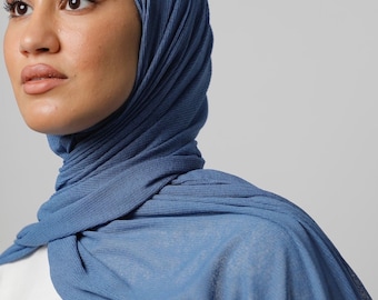 Premium Quality Cotton Kuwaiti Hijab, Hijab Scarf, jersey hijab, 100% cotton, Shawl Scarf, Soft Hijab, Stretchy Scarf, 64" * 24, kuwaiti