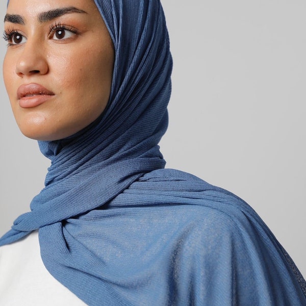 Premium Quality Cotton Kuwaiti Hijab, Hijab Scarf, jersey hijab, 100% cotton, Shawl Scarf, Soft Hijab, Stretchy Scarf, 64" * 24, kuwaiti