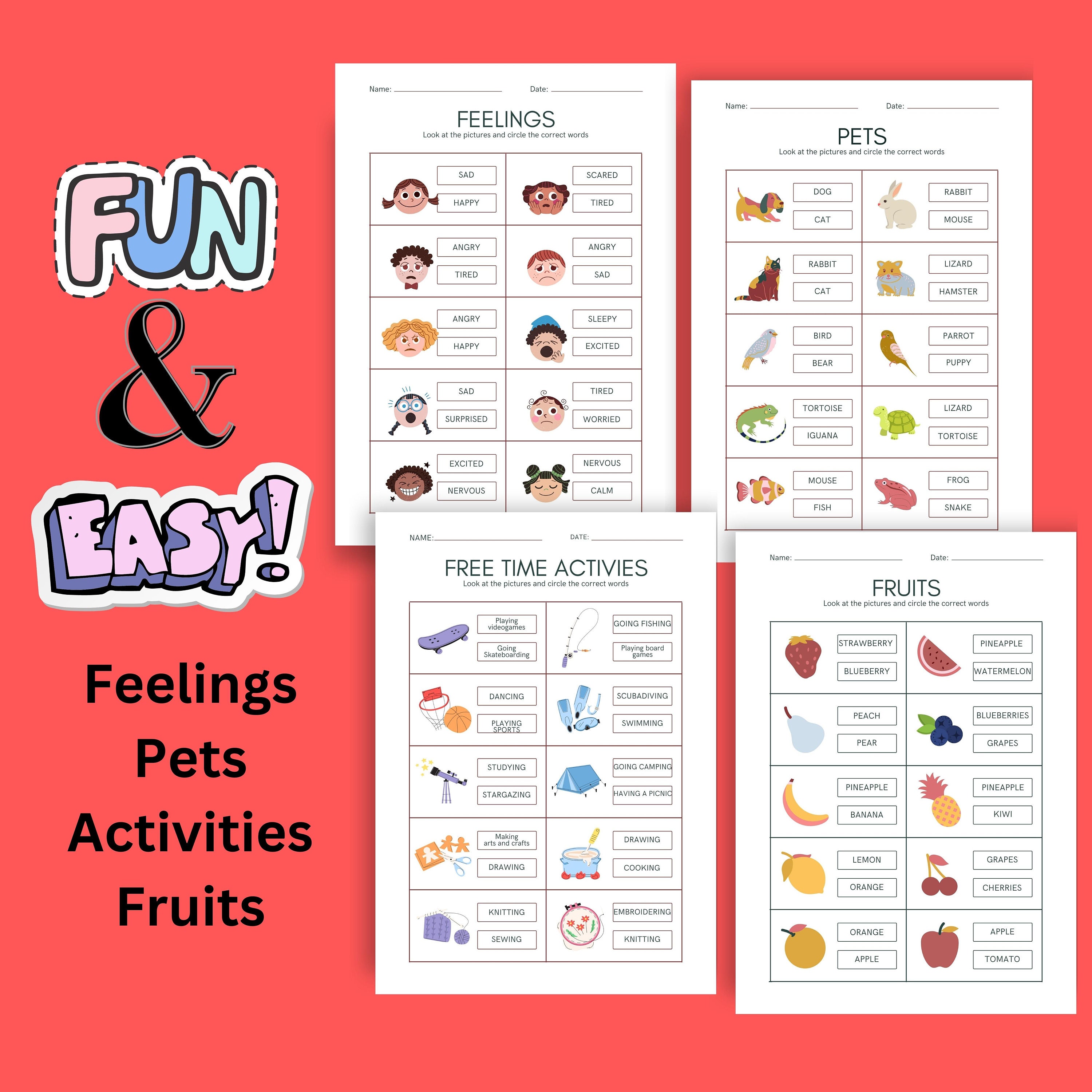 Vocabulary Worksheet, Vocabulary Practice Sheet, Language Learning ...