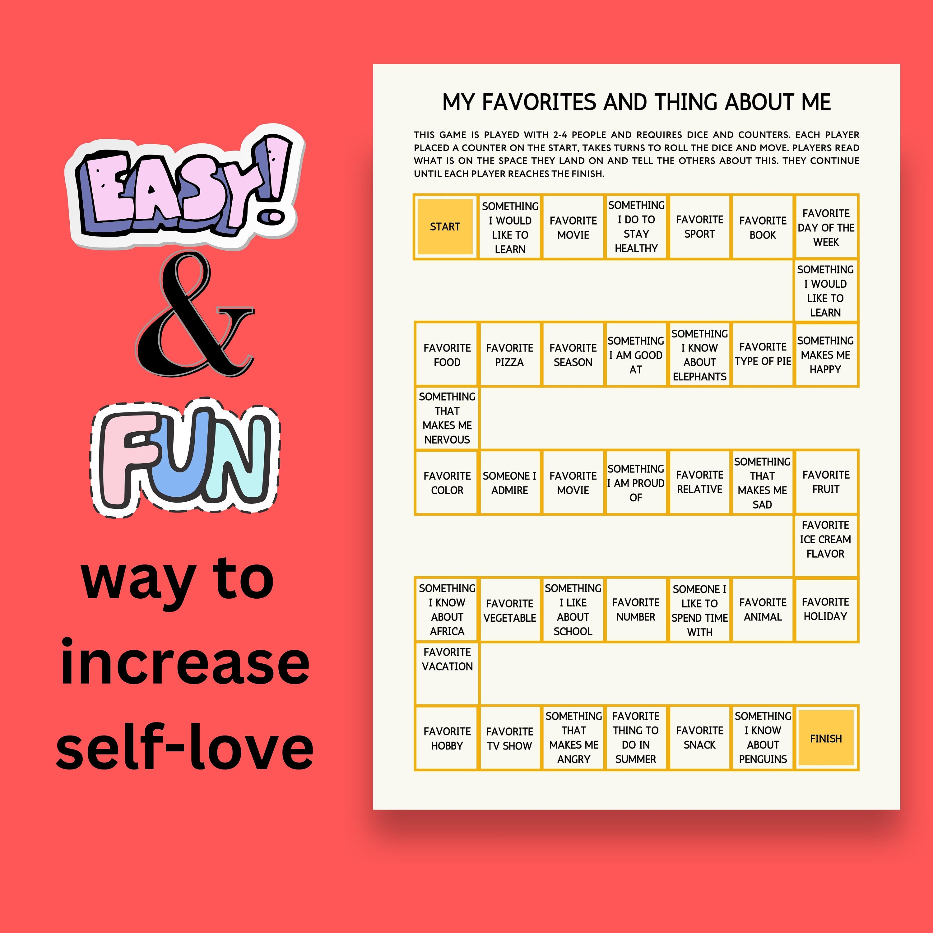 Kids About Me Game, Get to Know Me Activity, Printable Personal Facts ...