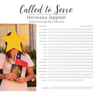 Custom Sister or Elder Missionary Countdown Poster