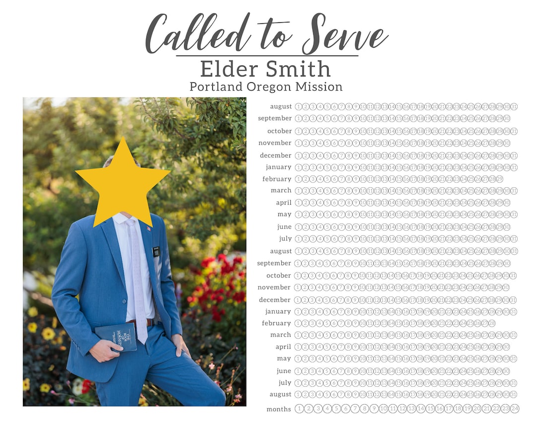 Custom Missionary Countdown Poster - Etsy