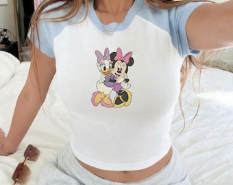Camiseta retro de Minnie y Daisy, camiseta vintage de Disney Friends, camiseta de Minnie y Daisy de Disney Bella Canvas para bebé, camiseta para viaje a Disney, camiseta de regalo para la mejor amiga.