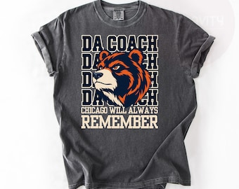 Da Coach Mike Ditka Shirt, RIP Mike Ditka Shirt for Chicago Football Fans, Chicago Football Game Day Comfort Colors® Tee