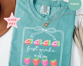 Comfort Colors® First Grade Teacher Shirt, 1st Grade Teacher Shirt, 1st Grade T-Shirt, First Grade TShirt, Elementary School, Teaching Shirt