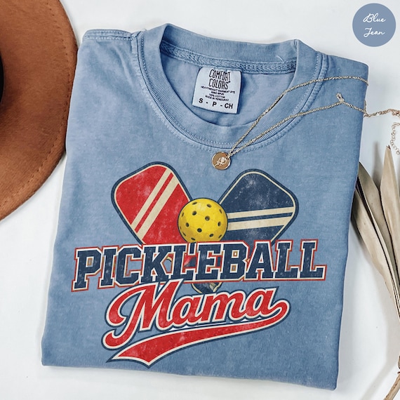 Comfort Colors® Pickleball Mama T-Shirt, Retro Pickleball Game Day Shirt, Game Day Outfit for Women, Gift for Pickleball Mom