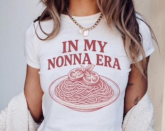 I min nonna-era babytröja, spaghettitröja, italiensk skjorta, julklappar till nonna, i min era-skjorta, mormorströja, pastaälskare babytröja