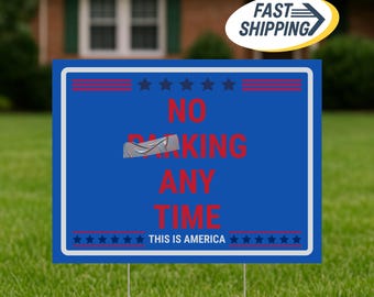No Kings Yard Sign, Anti Authoritarian Yard Sign, Protect Democracy Yard Sign, Subtle Anti Trump Yard Sign, This Is America Yard Sign