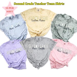 Comfort Colors Colorblast Custom Second Grade Teacher Shirt, Personalized Second Grade Shirt, Gift For Teacher, 2st Grade Teacher Team Shirt