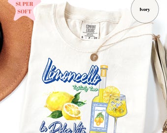 Comfort Colors® Limoncello Tasting Tour Shirt, Capri Italy Souvenir Tee, Boat Tour Gift, Amalfi Coast Lemon T-Shirt, Limoncello Shirt