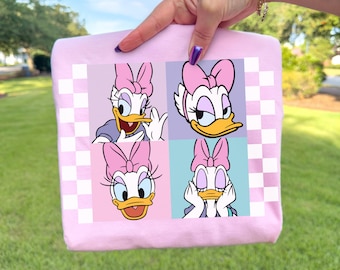 Daisy Duck Disney Checkered Shirt, Mickey and Friends Shirts, Disney Family Trip T-shirt, Disney Vacation Tee, Disney All Characters