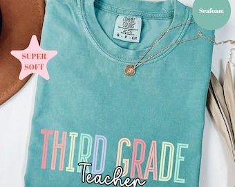 Comfort Colors® Third Grade Teacher Shirt, 3rd Grade Teacher Shirt, 3rd Grade T-Shirt, Third Grade TShirt, Elementary School, Teaching Shirt
