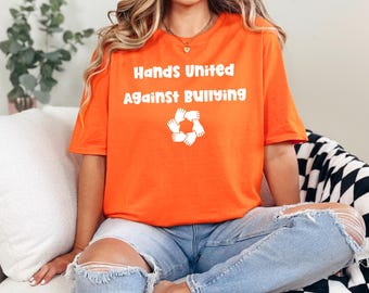 Hands United Against Bullying T-Shirt, Unity Day Shirt, Bullying Awareness Orange Tee, Anti Bullying Teacher Shirt, Choose Kindness Shirt