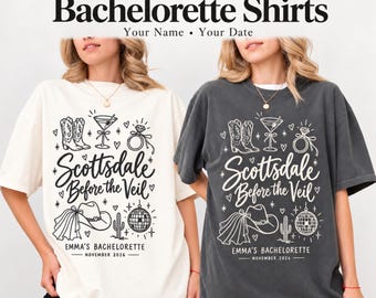 Comfort Colors® Custom Bachelorette Party Shirts, Bachelorette Cocktail Club Shirts, Trendy Bridesmaid Shirts