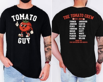 Retro Tomato Guy Shirt, Comfort Colors Tomato Festival T-shirt, Tomato Girl, Tomato Crew, Farmers Market Uniform, Cute Farmer Group Tee