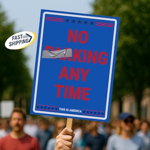 No Kings Protest Sign, Anti MAGA, Protest Sign, Anti Trump Political Sign, Anti Trump Protest Sign, No King Protest Poster