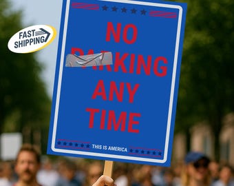 No Kings Protest Sign, Anti MAGA, Protest Sign, Anti Trump Political Sign, Anti Trump Protest Sign, No King Protest Poster