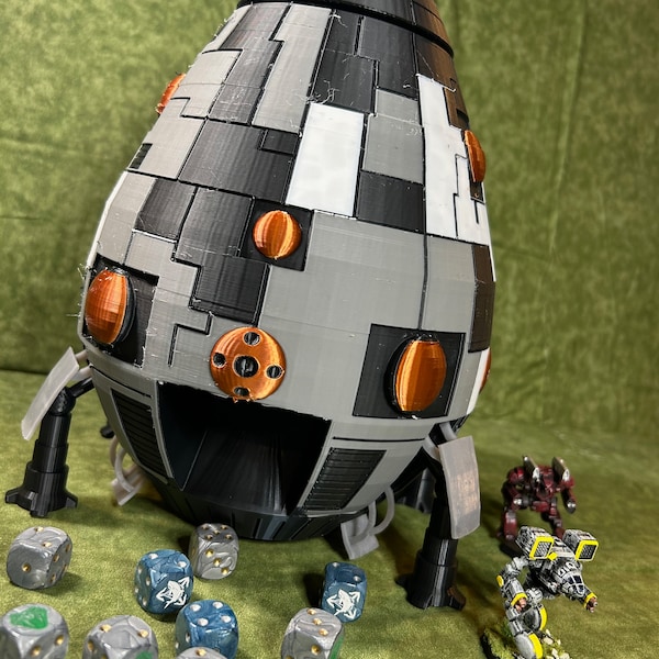 Overlord-class Dice Tower Drop Ship | Battletech Miniature | Mechwarrior