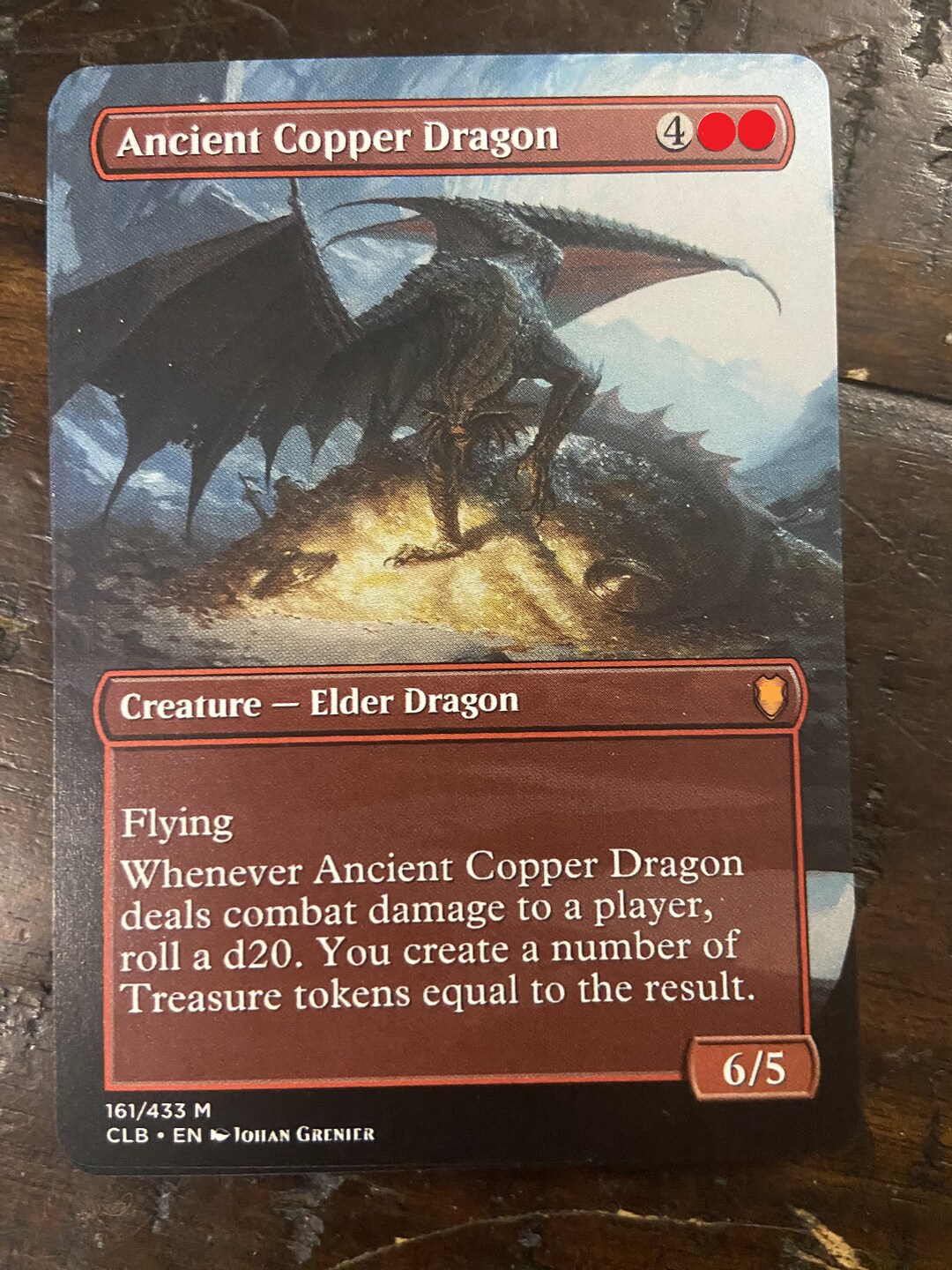 Ancient Copper Dragon Borderless Etsy