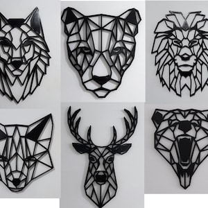 Archivo STL de alta calidad de animales geométricos