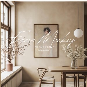 Boho Wood Frame Mockup Bundle: Interior Scene (Digital Download)