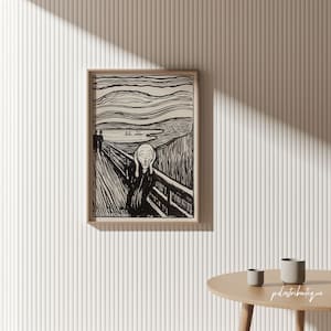 A4 Holzrahmen Mockup / Moderner dünner digitaler vertikaler Rahmen im Stil / Minimalistisches sauberes Mockup / Rahmenkunstanzeige / JPG PNG PSD Smart