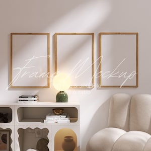 Vertical Frame Mockup: DIN A, Mid-Century Style (PSD & JPG)