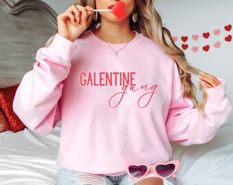 Galentines Day Sweatshirt, Valentine Sweatshirt, Friends Valentines Day Sweater, Valentines Day Shirt, Valentines Sweater, Galentines Gang