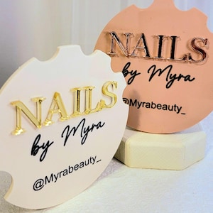 Customized Acrylic Nailfie Prop for Technicians and Artists, Perfect for Manicure Photos