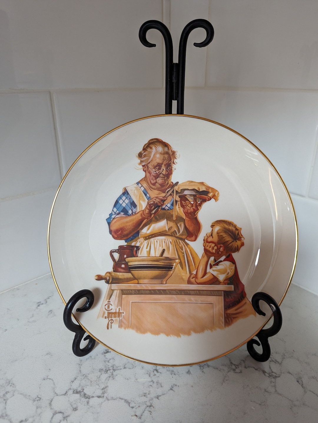 Mother's Day 1976 Collectible Plate-saturday Evening Post-jc ...