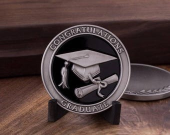 Graduation Coin - 2" Engravable Keepsake | Personalized Graduate Gift