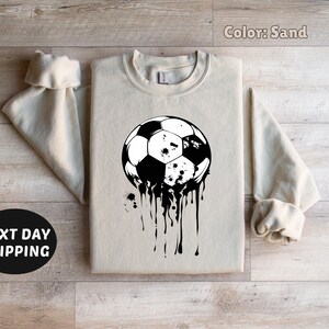 Soccer Ball Sweatshirt, Soccer Mom Sweatshirt, Soccer Shirt, Soccer Dad Sweater, Sweatshirt for Women, Game Day Sweatshirt, Sports Sweater