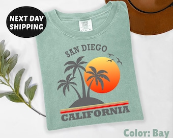 Comfort Colors® San Diego California Shirt, San Diego Hometown Shirt, Retro San Diego Shirt, Vacation T-shirt, Vintage Shirt, San Diego Tee