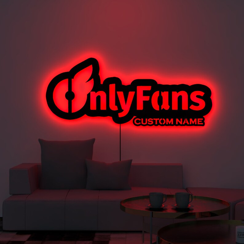 Custom Onlyfans Logo-onlyfans Branding-onlyfans Ideas-led Wall Decor