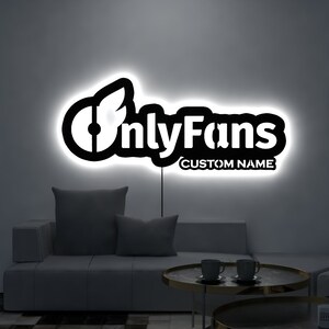 Custom Onlyfans Logo-onlyfans Branding-onlyfans Ideas-led Wall Decor