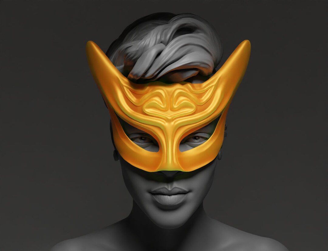 Animal Fox Masquerade Mask 3D Printable STL File OBJ PLY Etsy