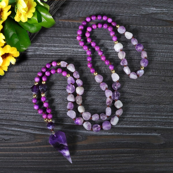 Amethyst Necklace Etsy