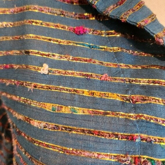 Vintage Shirt with Metallic Gold Thread - image 8