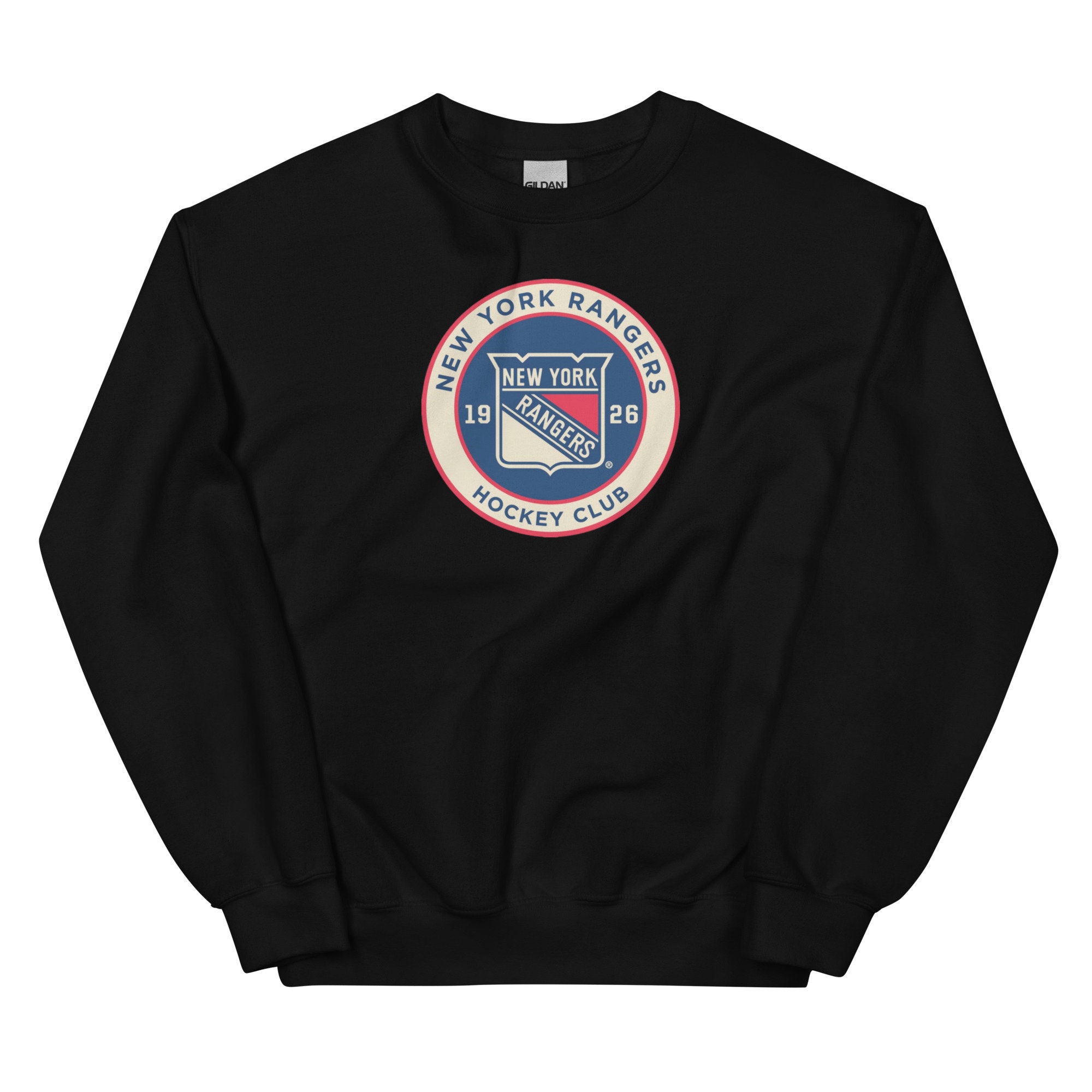 Vintage New York Rangers Crew Neck Heather Grey Sweatshirt (Size M) — Roots