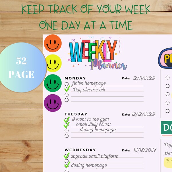 Planner Schedule Template, Weekly Planner Printable, Homeschool Weekly Schedule, Weekly Planner To Do List, Kids Teens 2024 planner