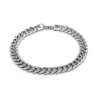 Men Sterling Silver Bracelet | Men Silver Bracelets Handmade | Gift Bracelet | Silver Chain Link Bracelet | With Gift Packaging