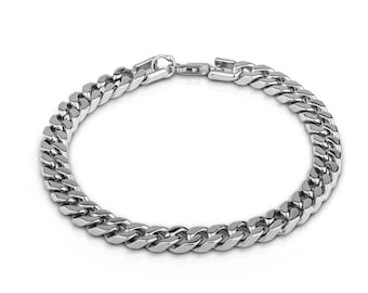 Men Sterling Silver Bracelet | Men Silver Bracelets Handmade | Gift Bracelet | Silver Chain Link Bracelet | With Gift Packaging