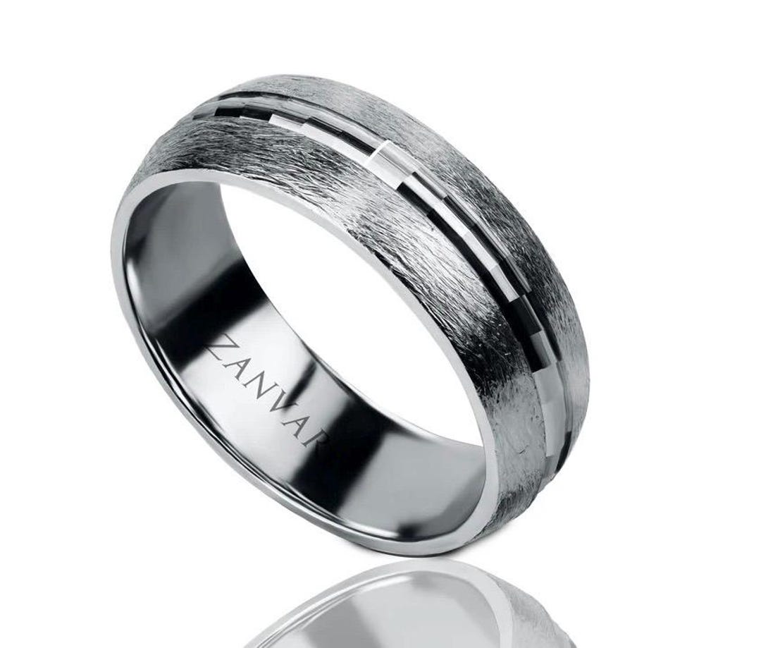 Pure Metal Rings Pure Silver Band | Silver Ring in Solid Sterling Silver 925 | 5 Mm Band ...