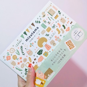 Cuaderno de cartas de 100 páginas de Mizutama, tankobon, tapa blanda, bloc de cartas, lindo
