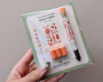 TRAVELER'S COMPANY Traveler's Notebook Tokyo Edition Limited Special Edition Traveler's Factory TN Brass Pencil