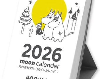 2026 Moomin Moon Calendar Daily Himekuri Daily Tear-off Calendar