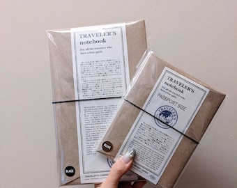 TRAVELER'S COMPANY Traveler's Factory Traveler's Notebook TN Regular Size Starter Kit Travel Journal Diary Planner