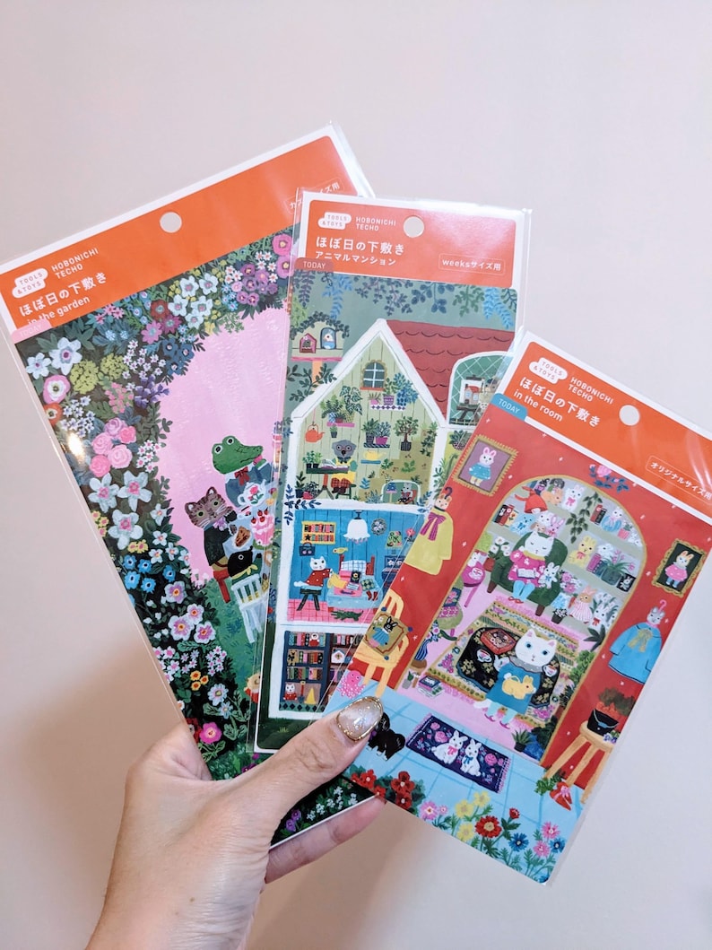 Housse Hobonichi Techo Yumi Kitagishi A6 décoration de table Shironeko