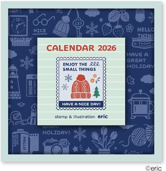 2026 Eric Small Things Colour Calendar Daily Himekuri Daily Tear