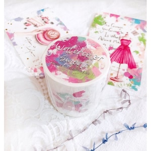 Sonia's Illustration Life Wide washitape aquareluitstrijkje afplaktape uit Taiwan washitape logboekmateriaal